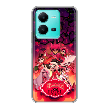 Силиконовый чехол на Vivo V25 с принтом Hazbin Hotel Отель Хазбин Силиконовый чехол на Vivo V25 с принтом Hazbin Hotel Отель Хазбин