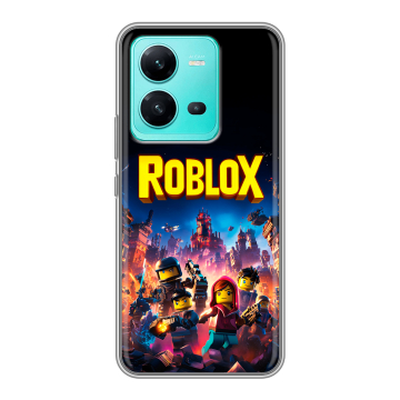Силиконовый чехол на Vivo V25 с принтом Roblox Роблокс Силиконовый чехол на Vivo V25 с принтом Roblox Роблокс