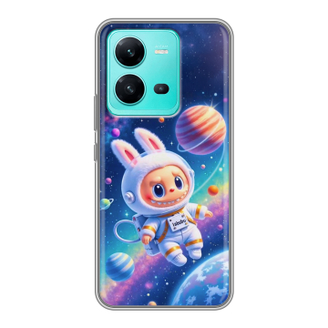 Силиконовый чехол на Vivo V25 с принтом Labubu Лабубу Силиконовый чехол на Vivo V25 с принтом Labubu Лабубу