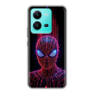 Силиконовый чехол на Vivo V25 с принтом Spiderman Человек паук Силиконовый чехол на Vivo V25 с принтом Spiderman Человек паук