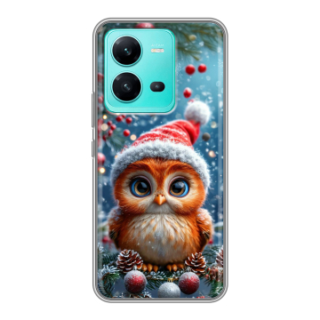 Силиконовый чехол на Vivo V25 с принтом Новый год Силиконовый чехол на Vivo V25 с принтом Новый год