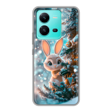 Силиконовый чехол на Vivo V25 с принтом Новый год Силиконовый чехол на Vivo V25 с принтом Новый год