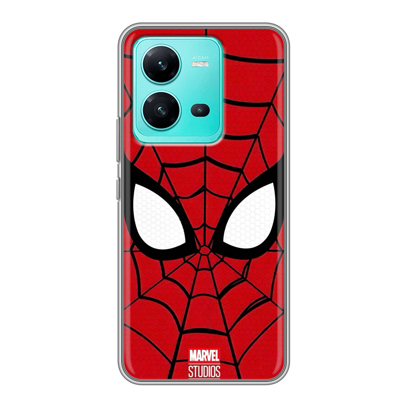 Силиконовый чехол на Vivo V25 с принтом человек паук spiderman Силиконовый чехол на Vivo V25 с принтом человек паук spiderman