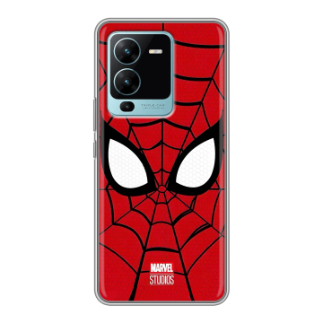 Силиконовый чехол на Vivo V25 Pro с принтом человек паук spiderman