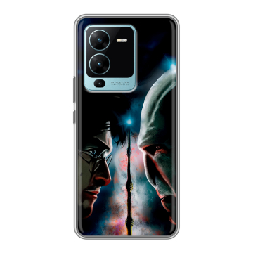 Силиконовый чехол на Vivo V25 Pro с принтом Гарри Поттер Harry Potter