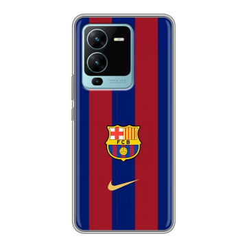 Силиконовый чехол на Vivo V25 Pro с принтом Барселона Barcelona