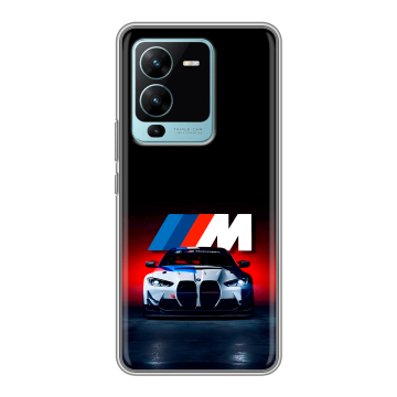 Силиконовый чехол на Vivo V25 Pro с принтом БМВ BMW