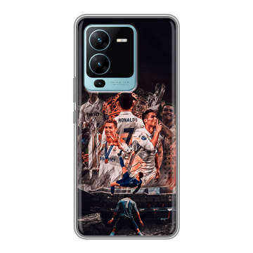 Силиконовый чехол на Vivo V25 Pro с принтом Реал Роналдо Real Ronaldo Силиконовый чехол на Vivo V25 Pro с принтом Реал Роналдо Real Ronaldo