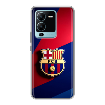 Силиконовый чехол на Vivo V25 Pro с принтом Барселона Barcelona