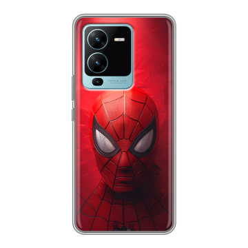 Силиконовый чехол на Vivo V25 Pro с принтом Spiderman Человек паук