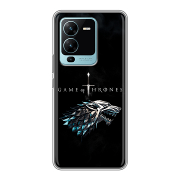 Силиконовый чехол на Vivo V25 Pro с принтом Игра Престолов Game Thrones