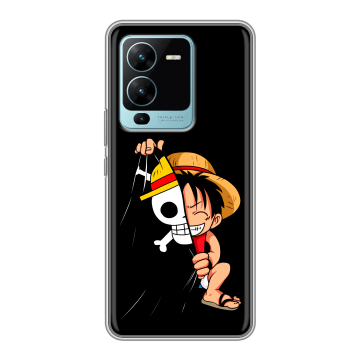 Силиконовый чехол на Vivo V25 Pro с принтом One Piece Ван Пис