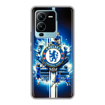 Силиконовый чехол на Vivo V25 Pro с принтом Chelsea Челси