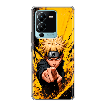 Силиконовый чехол на Vivo V25 Pro с принтом Naruto Наруто