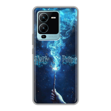 Силиконовый чехол на Vivo V25 Pro с принтом Harry Potter Гарри Поттер