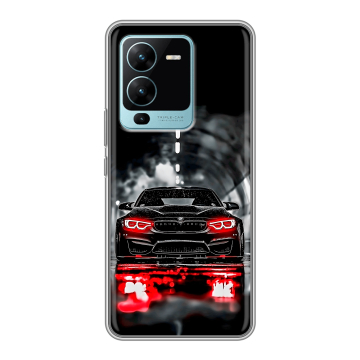 Силиконовый чехол на Vivo V25 Pro с принтом BMW БМВ