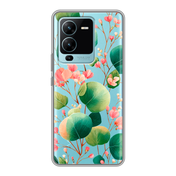 Силиконовый чехол на Vivo V25 Pro с принтом женский