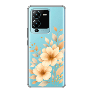Силиконовый чехол на Vivo V25 Pro с принтом для девушки