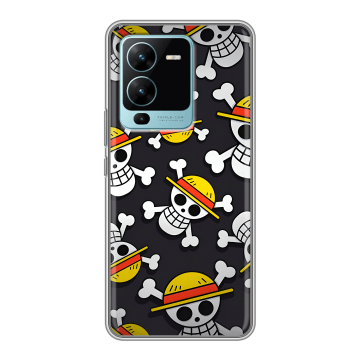 Силиконовый чехол на Vivo V25 Pro с принтом One Piece Ван Пис