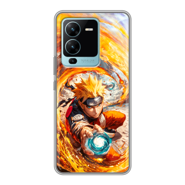 Силиконовый чехол на Vivo V25 Pro с принтом Аниме Наруто Naruto