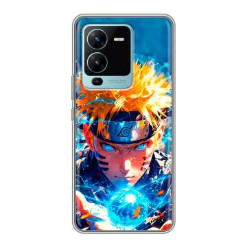 Силиконовый чехол на Vivo V25 Pro с принтом Аниме Наруто Naruto