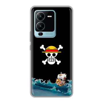 Силиконовый чехол на Vivo V25 Pro с принтом One Piece Ван Пис