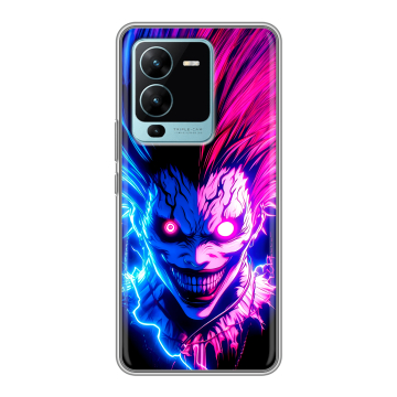 Силиконовый чехол на Vivo V25 Pro с принтом Death note Тетрадь смерти