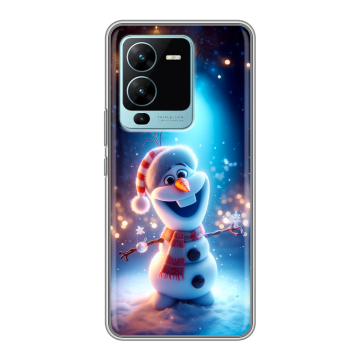 Силиконовый чехол на Vivo V25 Pro с принтом Новый год