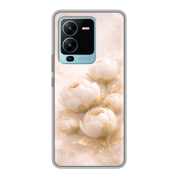 Силиконовый чехол на Vivo V25 Pro с принтом женский