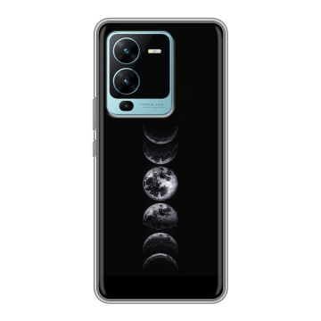 Силиконовый чехол на Vivo V25 Pro с принтом женский