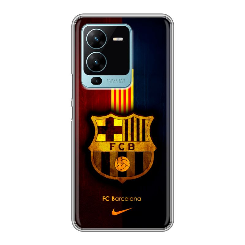 Силиконовый чехол на Vivo V25 Pro с принтом Барселона Barcelona Силиконовый чехол на Vivo V25 Pro с принтом Барселона Barcelona