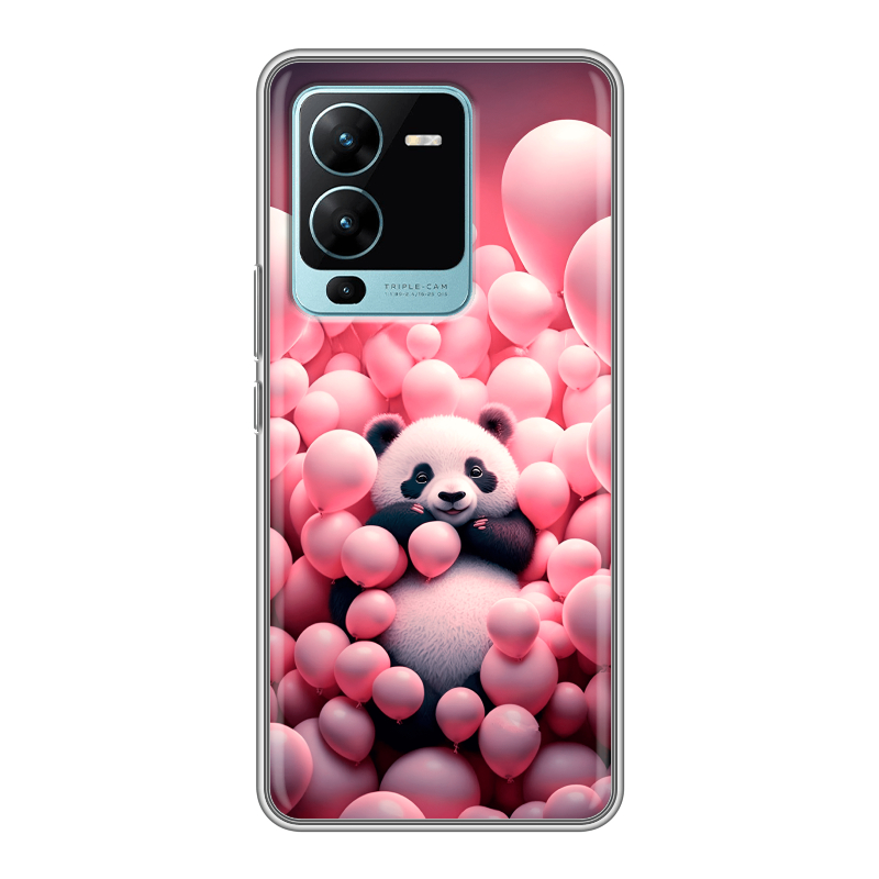 Силиконовый чехол на Vivo V25 Pro с принтом Панда Силиконовый чехол на Vivo V25 Pro с принтом Панда