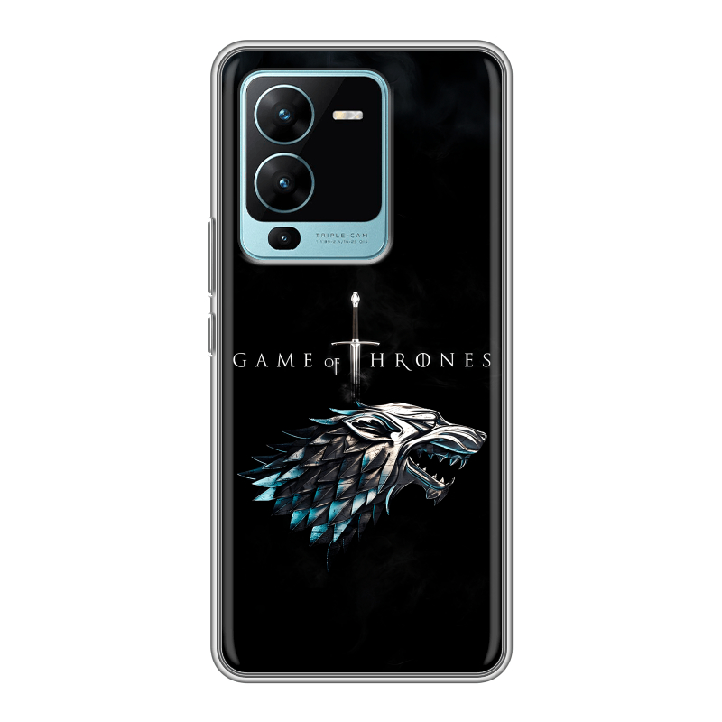 Силиконовый противоударный чехол на Vivo V25 Pro с принтом Игра Престолов Game Thrones Силиконовый противоударный чехол на Vivo V25 Pro с принтом Игра Престолов Game Thrones