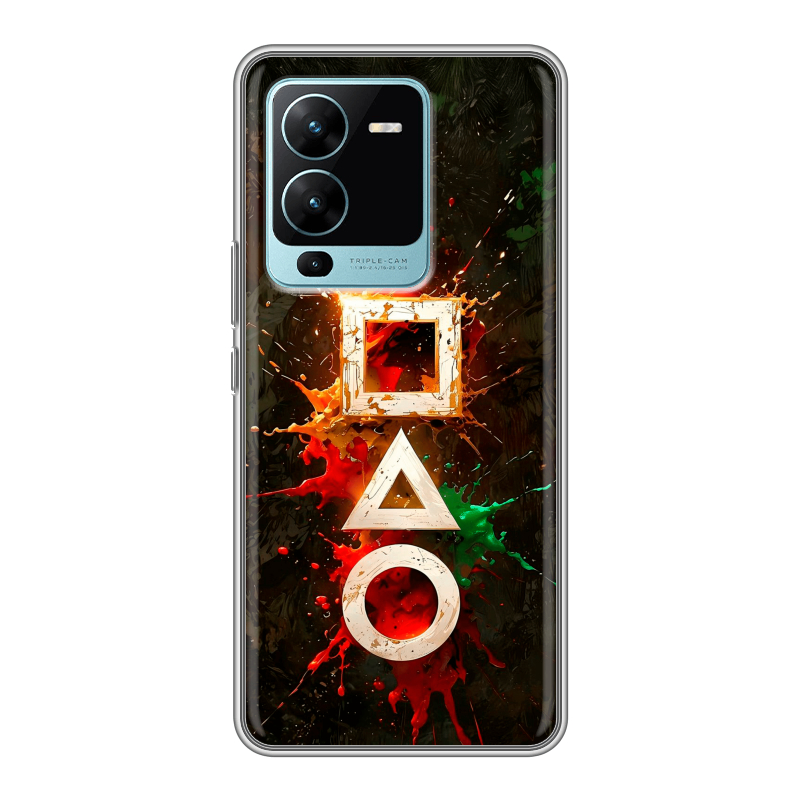 Силиконовый чехол на Vivo V25 Pro с принтом Squid Game Игра кальмара Силиконовый чехол на Vivo V25 Pro с принтом Squid Game Игра кальмара