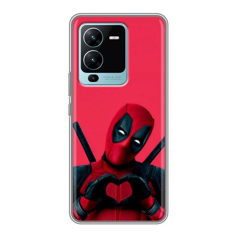 Силиконовый чехол на Vivo V25 Pro с принтом Дедпул Deadpool Силиконовый чехол на Vivo V25 Pro с принтом Дедпул Deadpool