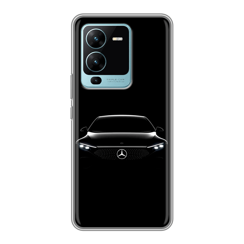 Силиконовый чехол на Vivo V25 Pro с принтом Mercedes Мерседес Силиконовый чехол на Vivo V25 Pro с принтом Mercedes Мерседес