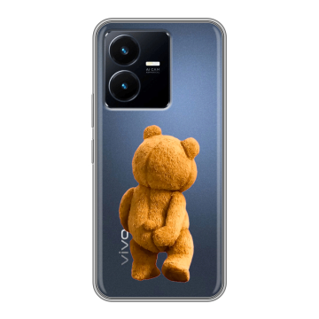Силиконовый чехол на Vivo Y22 с принтом Медведь