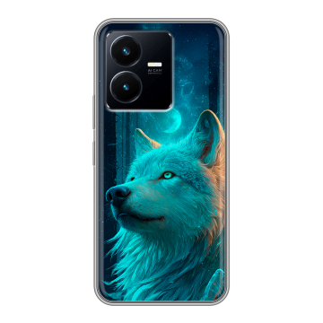 Силиконовый чехол на Vivo Y22 с принтом бабочки саккура