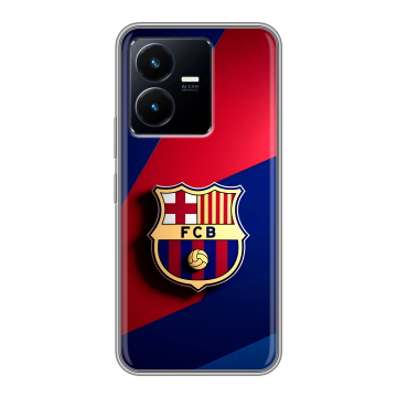 Силиконовый чехол на Vivo Y22 с принтом Барселона Barcelona