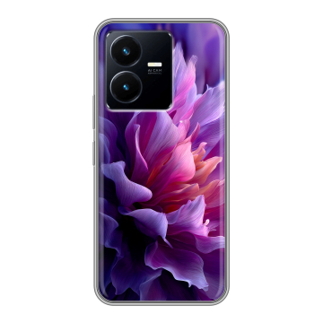 Силиконовый чехол на Vivo Y22 с принтом женский цветы