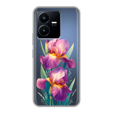 Силиконовый чехол на Vivo Y22 с принтом Цветы орхидеи Силиконовый чехол на Vivo Y22 с принтом Цветы орхидеи