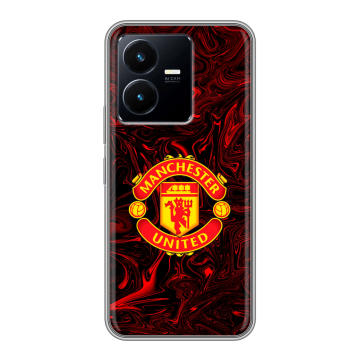 Силиконовый чехол на Vivo Y22 с принтом Manchester United Силиконовый чехол на Vivo Y22 с принтом Manchester United