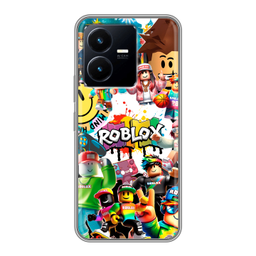 Силиконовый чехол на Vivo Y22 с принтом Roblox Роблокс Силиконовый чехол на Vivo Y22 с принтом Roblox Роблокс