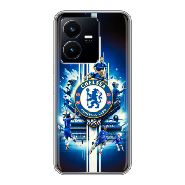 Силиконовый чехол на Vivo Y22 с принтом Chelsea Челси Силиконовый чехол на Vivo Y22 с принтом Chelsea Челси