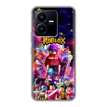 Силиконовый чехол на Vivo Y22 с принтом Roblox Роблокс Силиконовый чехол на Vivo Y22 с принтом Roblox Роблокс