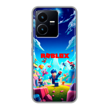 Силиконовый чехол на Vivo Y22 с принтом Roblox Роблокс
