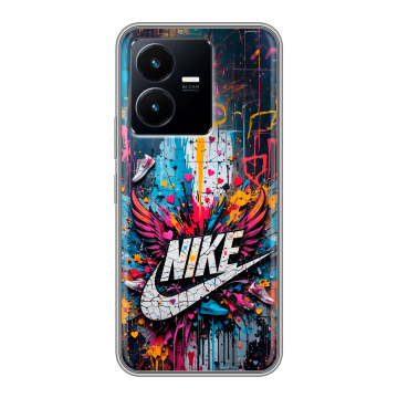 Силиконовый чехол на Vivo Y22 с принтом Nike Найк