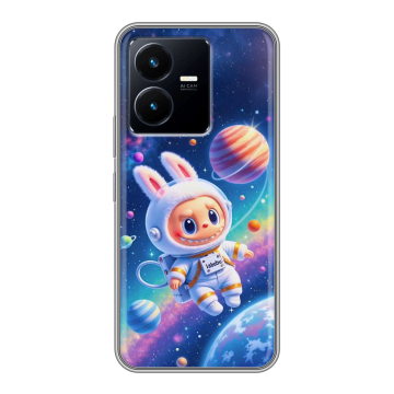 Силиконовый чехол на Vivo Y22 с принтом Labubu Лабубу