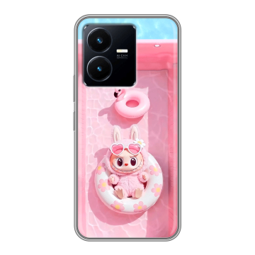 Силиконовый чехол на Vivo Y22 с принтом Labubu Лабубу