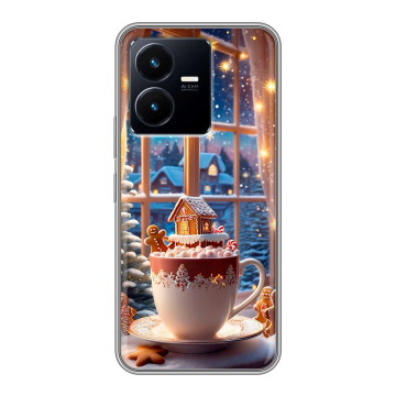 Силиконовый чехол на Vivo Y22 с принтом Новый год Силиконовый чехол на Vivo Y22 с принтом Новый год